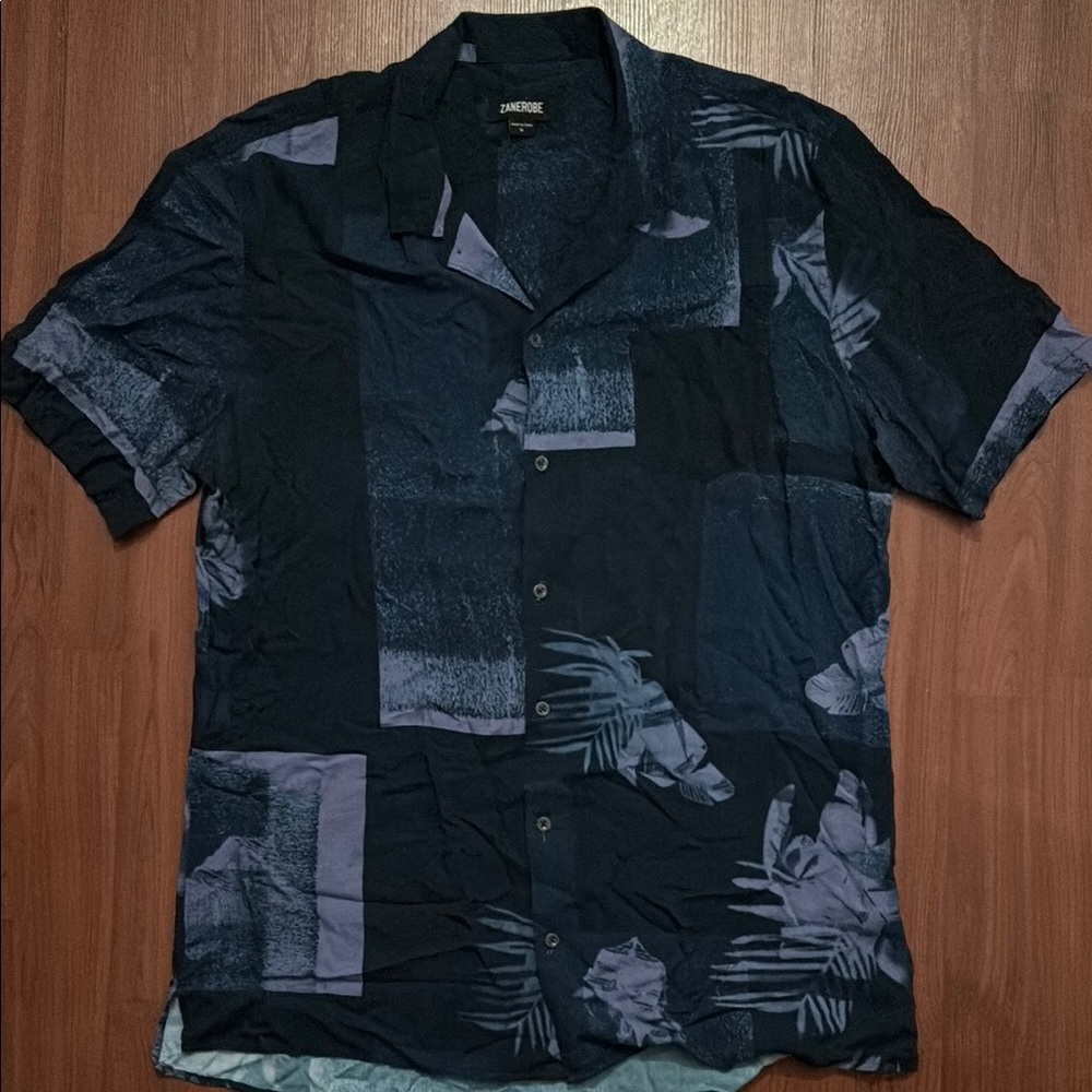 Zanerobe Blue Casual Button Down Shirt